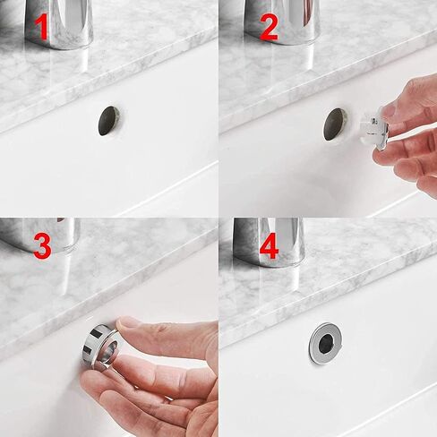 BWE Sink Basin Trim Overflow Cover Oil Rubbed Bronze Brass Insert in Hole Round Caps in Saudi Arabia