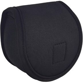 Aventik Neoprene Fly Fishing Reel Case Pouch Cover Fitting 5/6 7/8wt Fly Reel Storage (Black, 1-PACK 5/6)