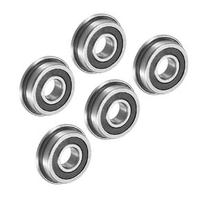 4Pcs F6202-2RS Flange Ball Bearing - [15x35x11mm] Replacement Precision Bearing Chrome Steel for Industrial Equipment, Double Sealed