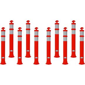 (Pack of 5) RK DPOST2T Polyethylene Portable Delineator Post Replacement, 42" Height (Post Only, Orange)