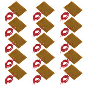 15pcs 30mmx40mm Film Heater Plate Adhesive Pad, PI Heating Elements Film 5V 1W Strip Heater Adhesive Polyimide Heater Plate (5V 1W 30mmx40mm)