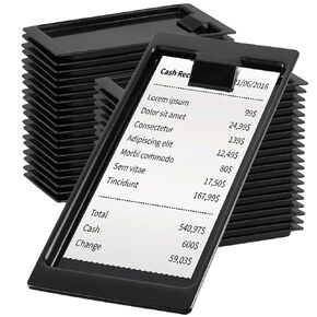 50 Pcs Check Holder, 20.8 X 9.8 X1cm/ 8x4x0.4 inches Check Holder Check Presenters, Check Presenters for Restaurants, Bars, Hotels
