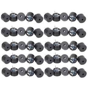 Electromagnetic Buzzer, 50pcs Electromagnetic Passive Buzzer High Sensitivity AC 2KHz 3V 5V 9V 12V Buzzer 16 Ohm, Piezo Transducers