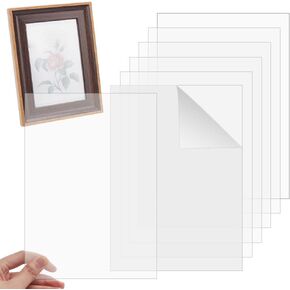 OLYCRAFT 20Sheet Clear Acrylic Sheet Panel 5x7 Inch Rectangle Transparent Acrylic Board 0.5mm Thick PMMA Silce Plastic Board for Picture Frame DIY Art Craft