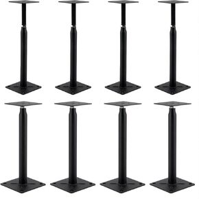 Adjustable Support Jack for The Floor,Post Floor Joist JacksTelescoping Jack for Temporary Support,Mini Screw Jack- Post 10" to 13",Black（2 Pack）