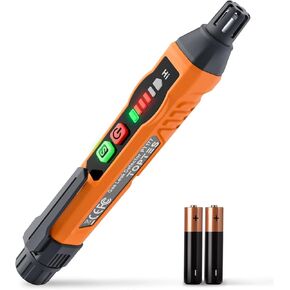 Natural Gas Detector, TopTes PT177 Gas Leak Detector with Audible & Visual Alarm, Portable Gas Sniffer to Locate Combustible Gas Leak Sources Like Methane,Propane for Home (Includes Battery x2)-Orange