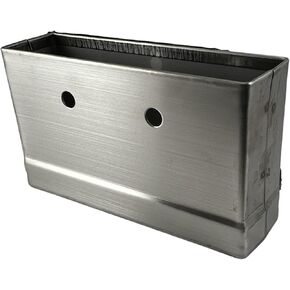 Harris Hardware TP3849-B أحذية وأقواس مصنوعة من الفولاذ المقاوم للصدأ مقاس 8 بوصات عرض × 1-1/4 بوصة أعمدة سميكة