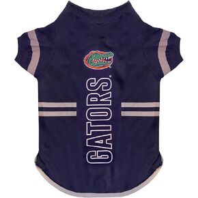 Pets First NCAA Florida Gators Dog T-Shirt, Football Dogs & Cats Shirt - Durable Sports PET TEE - 3 Sizes, NCAA PET Outfit, Reflective TEE Shirt in Team Color, Cool Football Dog Tee