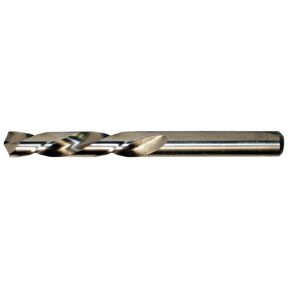 Cle-Line C30505 Cobalt Left-Hand Mechanics Length Drill, Cobalt, Gold Oxide Finish, Straight Shank, 135-Degree Split Point, 5/64" Drill Diameter (Pack of 12)