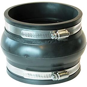 Fernco PXJ-4 Flexible PVC Expansion Joint Coupling for thermal expansion and contraction of vertical pipes