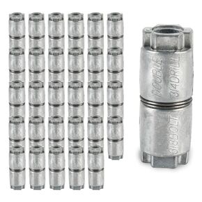 3/8"-16 Double Expansion Anchor, Zinc Alloy Double Expansion Brick Anchors for Masonry, Concrete, Brick or Block, Inside Screw 3/8"(30 Pack)