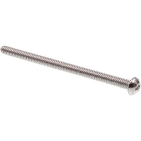 Prime-Line 9003968 Machine Screw, Round Head, Slotted/Phillips Combo, #8-32 X 2-1/2 in, Grade 18-8 Stainless Steel, Pack of 20