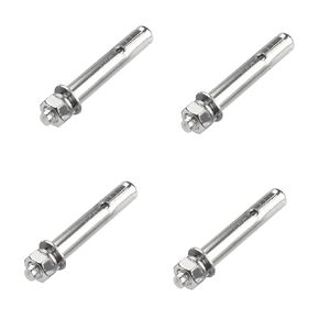 Junter 8pcs M6 x 50mm Hex Expansion Bolts 304 Stainless Steel External Hex Nut Expansion Screw Bolts Sleeve Anchor,Pool Safety Cover Expansion Bolts,for Concrete