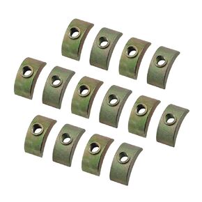 14PCS M6 Half Moon Nut Connector Closet Bed Frame Half Moon Spacer Furniture Hardware Accessories Desk Connector Fixed Wooden Furniture for Bed Frame Table Closet Cabinet