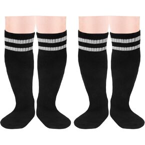 FPAKDH 2 Pair Kids Football Socks for 1-4 Years Old Breathable Sports Training Soccer Socks Girls and Boys Football Socks