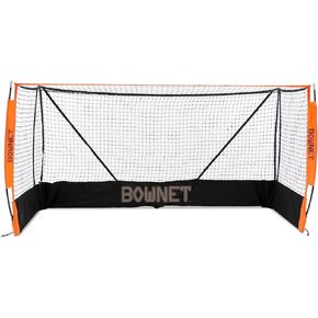 Bownet Youth Field Hockey Net (4' x 8') Powder Coated Frame - Practice and Training Net for Floor Hockey Goal - Portable Hockey Nets Outdoor, Black