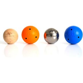 Stick Handling Trainer Balls (4 Pack) - Weighted Set for Hockey Training, Equipment for Indoor & Off-Ice Practice - Enhance Skills, Speed, & Reaction Times