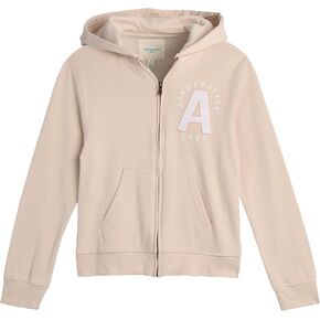 AEROPOSTALE Girls' Sweatshirt - Fleece Zip Up Hoodie Sweatshirt - Girls Fashion Hooded Sweatshirt (7-16)