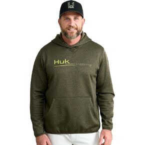 HUK Men's Coldfront+ Graphic, Performance Fishing Hoodie