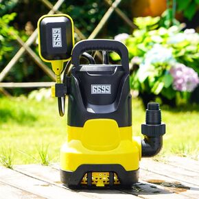 1/4HP Stainless Steel Water Pump 1500GPH Submersible Utility Pump for Pools Ponds Hot Tubs Flooded Basements Sump Pit Crawl Space Shallow Water Draining SUB 1500SS