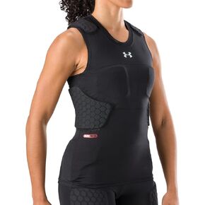 Under Armour UA20960-00001-XXXL Gameday Armour Women's 7-Pad Top Black XXXL