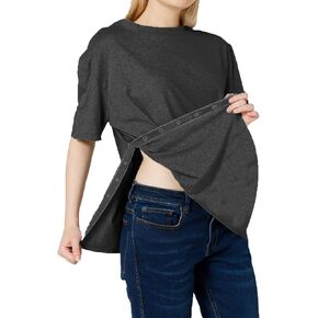 Post Shoulder Surgery Shirts for Women-Full Snap-Open Arm Shoulder Recovery Clothing-Chemo Clothing
