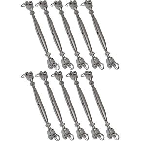 Closed Body Turnbuckle Rigging Screw 316 Marine Stainless Steel Choose Size and Quantity