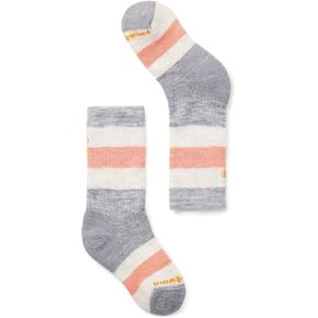 جوارب Smartwool للأولاد Hike ذات وسادة كاملة مخططة (طفل صغير/طفل كبير)