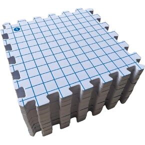 Yuantrai Creative Splicing EVA Foam Mesh Knitting Set لوحة الحياكة حجب الوسادة شبكة تحديد المواقع وسادة تثبيت تحديد المواقع سترة، أبيض in Saudi Arabia