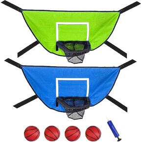 2 Pack Trampoline Basketball Hoop Attachment - Basketball Hoop Goal for Trampoline Accessories Outdoor