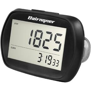 3D Pedometer for Walking Step Counter with Clock, Steps Tracker Portable Pedometer with Clip, Simple Step Counter Walking Pedometer