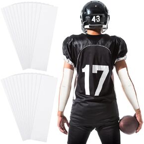 24 Pcs Athletic Turf Tape Easy to Apply Athletic Tape Football Turf Tape Easy Tear No Sticky Residue Tape for Athlete, Sport Trainers, 15.75 x 3.94 Inches (Black, White)