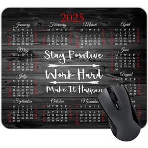 لوحة ماوس 2024 Calendar HD Font Tropical Beach Coconut PalmTrees Mouse Pad، مستطيلة مخصصة غير قابلة للانزلاق، الحجم: 9.5 × 7.9 بوصة......