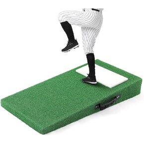 4 Inches Portable Pitching Mound Portable Youth Baseball Pitching Mound Softball Trainers for Training Pitching 30 x 16 x 4 Inch in Kuwait