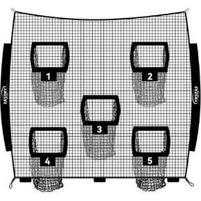 Football Throwing Target Net, Upgraded Weather Football Training Equipment Accessories (Only Net)