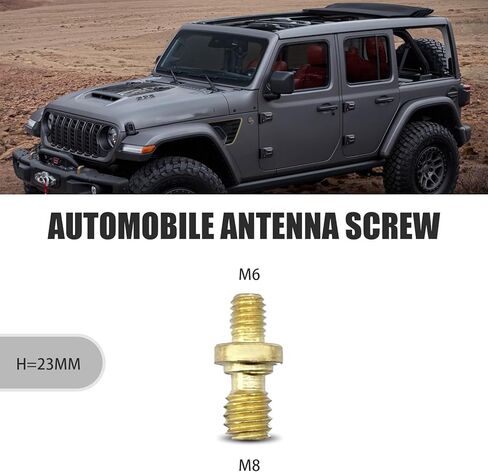 قطعة واحدة من هوائي استقبال إشارة الرصاصة للسيارة، 5.4 بوصة × 0.8 بوصة، سبيكة شارة وطنية للعلم الأمريكي + هوائي تزيين شخصي نحاسي، متوافق مع فورد F150 رانجلر وجيب شيفروليه (فضي) in Kuwait