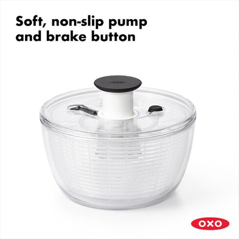 OXO Good Grips Large Salad Spinner - 6.22 Qt., White in Saudi Arabia