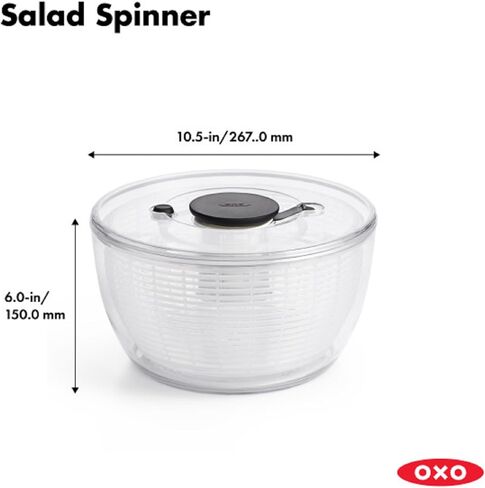 OXO Good Grips Large Salad Spinner - 6.22 Qt., White in Saudi Arabia