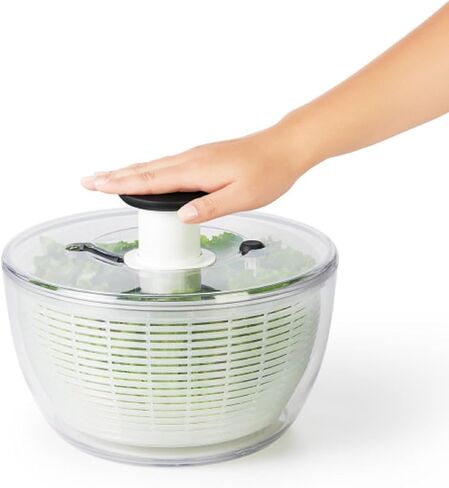 OXO Good Grips Large Salad Spinner - 6.22 Qt., White in Saudi Arabia