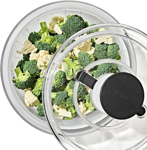 OXO Good Grips Large Salad Spinner - 6.22 Qt., White in Saudi Arabia