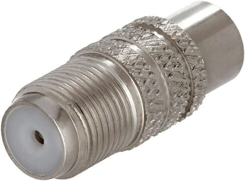 Cmple - RCA ذكر إلى F-نوع أنثى محول مقرنة كابل محوري M / C، كروم in Kuwait