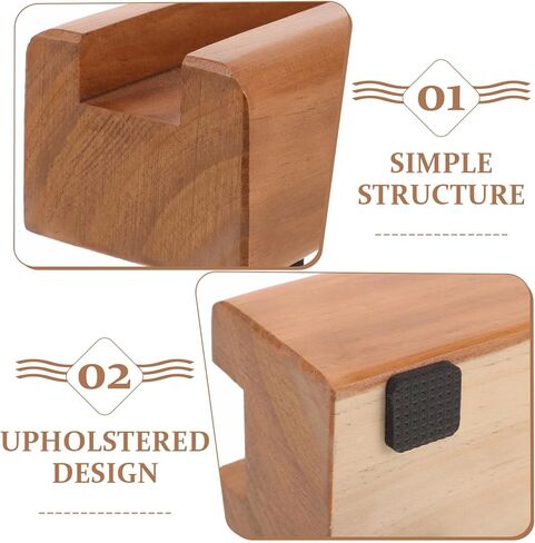 DOITOOL Wooden Floor Mirror Stand Full Body Mirror Stand Anti-Skid Mirror Bracket Full Length Mirror Holder Stand Artwork Rack Floor Mirror Stand Base Floor Mirror Bracket in Saudi Arabia