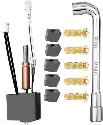 Hotend Kit for Kobra 3, Assembled Print Hot End Kit Head Extruder Replacement Kit High Speed Print Head Heater Block Heating for Anycbic Kobra 3, Kobra 3 Combo 3D Printers in Kuwait