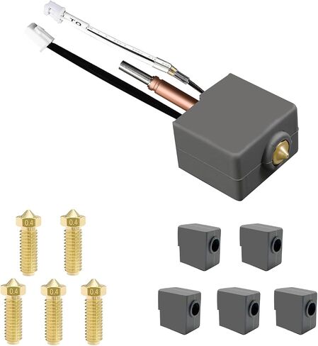 Hotend Kit for Kobra 3, Assembled Print Hot End Kit Head Extruder Replacement Kit High Speed Print Head Heater Block Heating for Anycbic Kobra 3, Kobra 3 Combo 3D Printers in Kuwait
