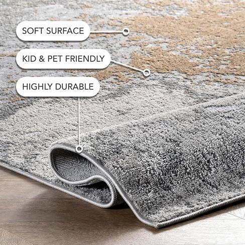 nuLOOM Cyn Contemporary Abstract Area Rug, 3x5, Gold in Saudi Arabia