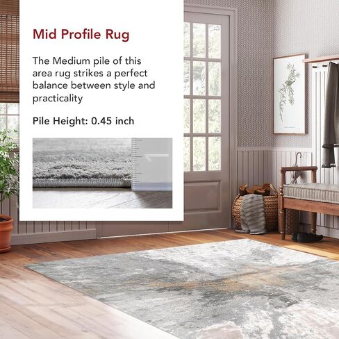 nuLOOM Cyn Contemporary Abstract Area Rug, 3x5, Gold in Saudi Arabia