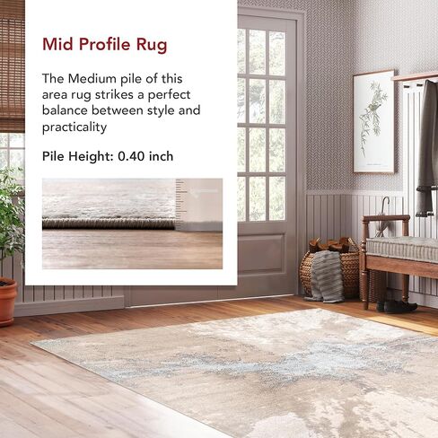 nuLOOM Cyn Contemporary Abstract Area Rug, 3x5, Gold in Saudi Arabia