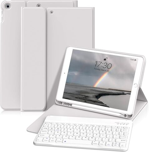 Keyboard Case for iPad 9th/8th/7th Gen (10.2 Inch, 2021/2020/2019) in Saudi Arabia