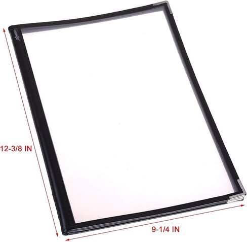 أغطية قائمة MIDELONG مقاس 8.5 × 11 بوصة حامل قائمة المطاعم، 4 صفحات 8 عرض أغطية قائمة المطاعم الشفافة الشفافة، تناسب ورق مقاس A4 لقائمة المطاعم والبار والمقهى والمطبخ المنزلي، حزمة من 1 in Kuwait