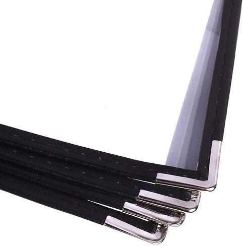 أغطية قائمة MIDELONG مقاس 8.5 × 11 بوصة حامل قائمة المطاعم، 4 صفحات 8 عرض أغطية قائمة المطاعم الشفافة الشفافة، تناسب ورق مقاس A4 لقائمة المطاعم والبار والمقهى والمطبخ المنزلي، حزمة من 1 in Kuwait